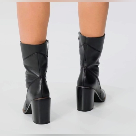 Black Franco Sarto Leather Boots 👢 - Picture 2 of 15